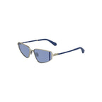 Calvin Klein Argento Metal Women Sunglasses with sleek silver frames and dark tinted lenses.