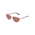 Calvin Klein Rosa Metallo women's sunglasses with pink-tinted lenses and sleek metal frame.
