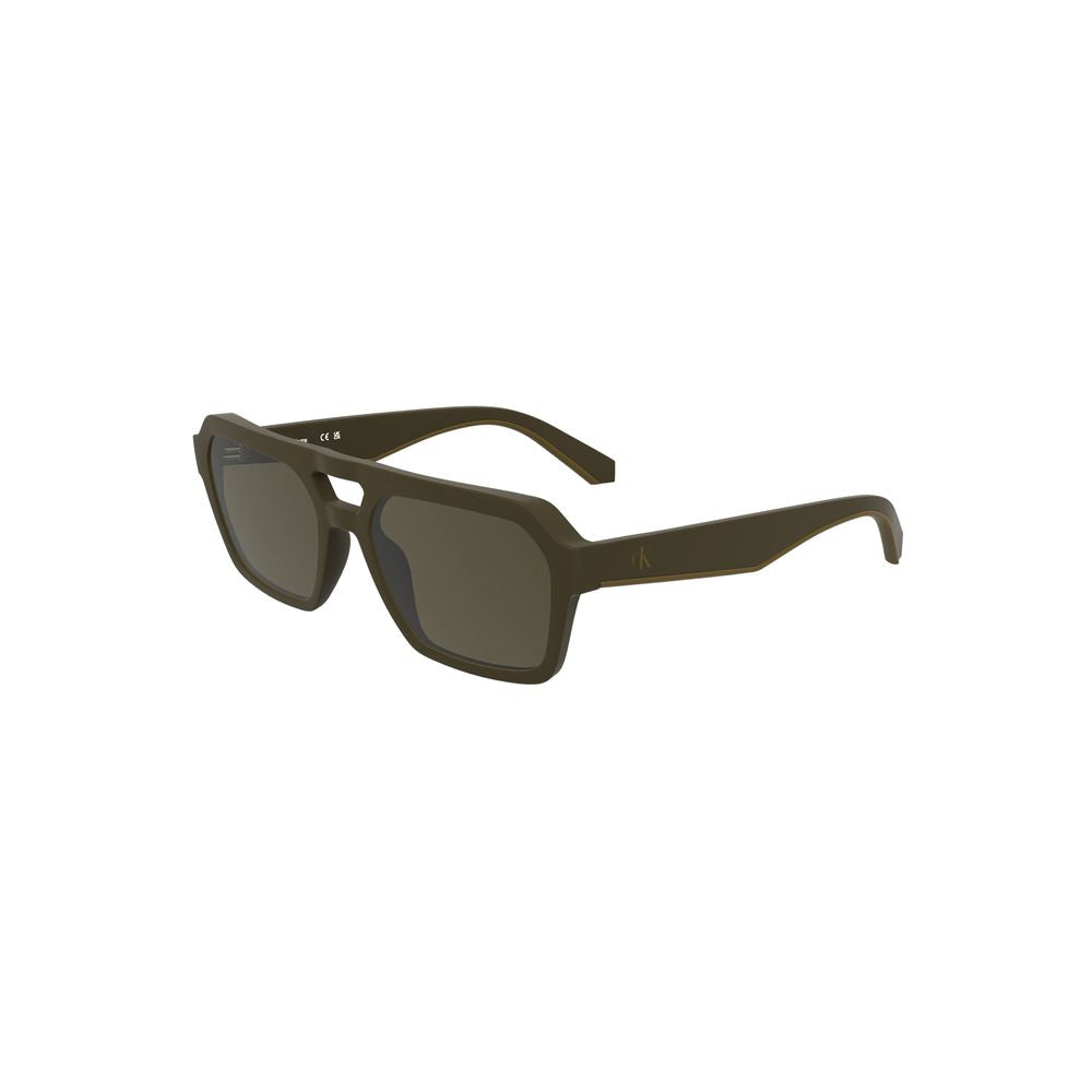 Calvin Klein Brown Bio-Based Fabric Men Sunglasses Calvin Klein