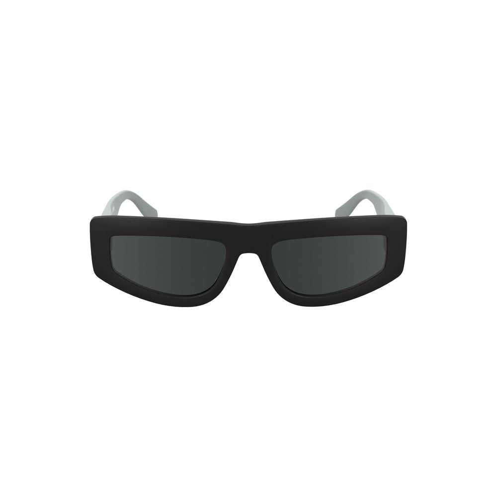 Calvin Klein black bio women’s sunglasses with sleek frame and dark lenses, stylish eyewear for everyday wear.