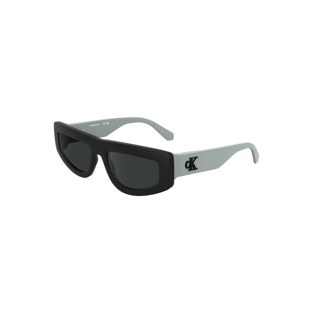 Calvin Klein black bio women sunglasses with sleek frame and dark lenses, stylish eyewear for women.