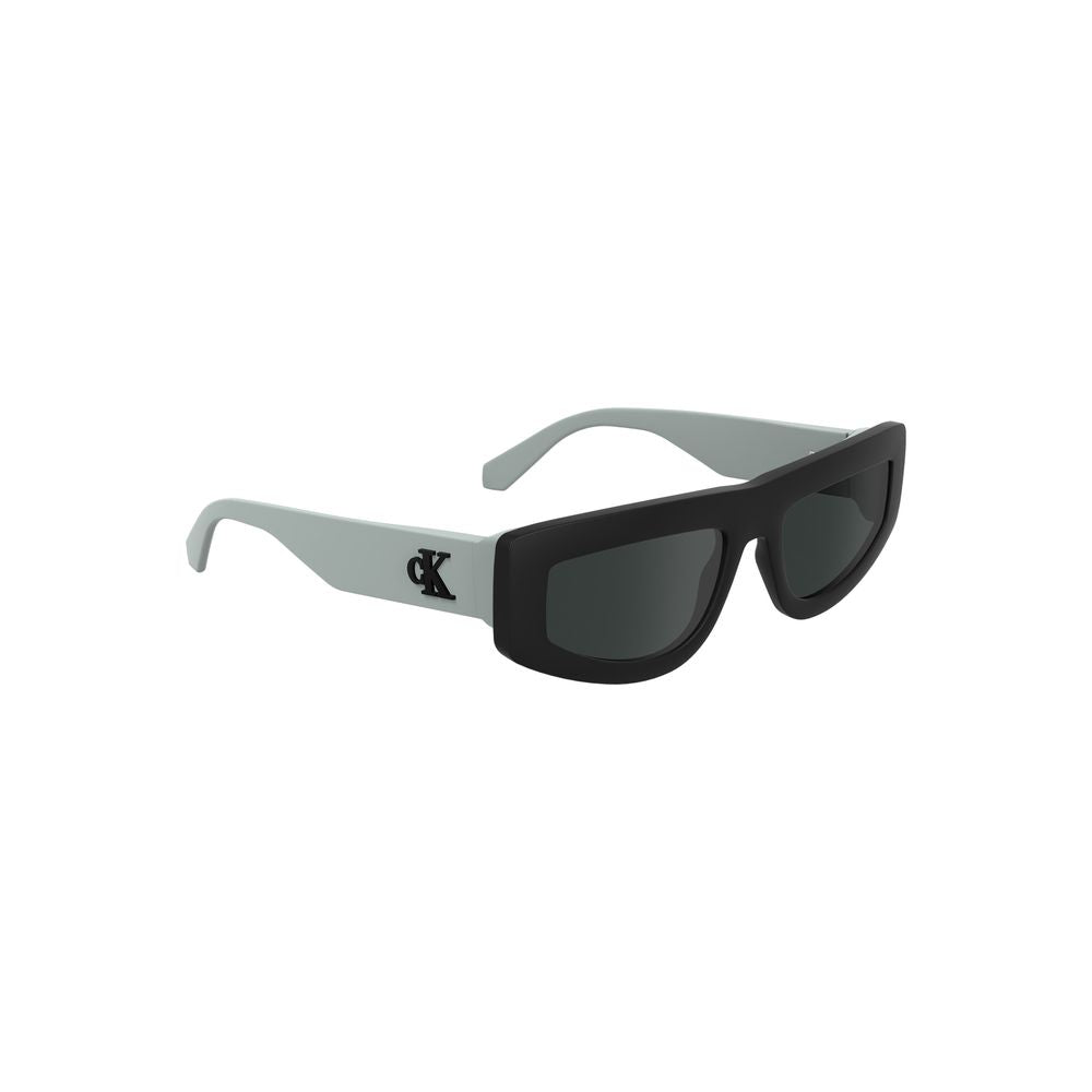 Calvin Klein Black Bio Women sunglasses with sleek frame and tinted lenses, stylish eyewear for women.