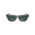 Calvin Klein Grigio acetate women's sunglasses with rectangular frames and dark tinted lenses.