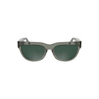 Calvin Klein Grigio acetate women's sunglasses with rectangular frames and dark tinted lenses.