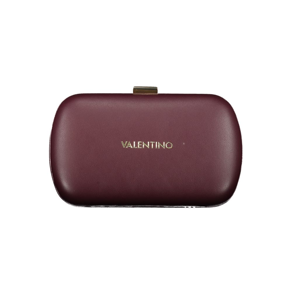 Mario Valentino Rosso polyurethane women's bag with sleek design and top handles, perfect for stylish everyday use.