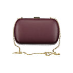 Mario Valentino Rosso polyurethane women's bag with sleek design and gold-tone hardware, stylish accessory for everyday use.