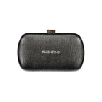 Mario Valentino Nero women's handbag made of polyurethane, featuring a sleek design and silver-tone hardware.