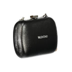 Mario Valentino Nero women's handbag made of faux leather, featuring sleek design and top handle for stylish everyday use.