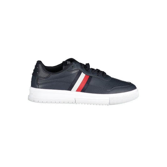 Tommy Hilfiger Blu Leather Men Sneaker Tommy Hilfiger