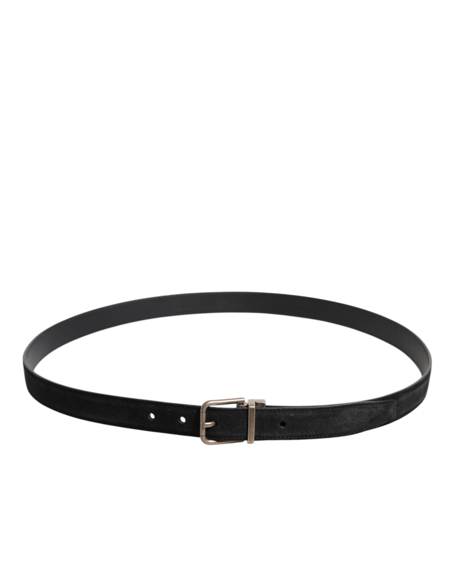 Dolce & Gabbana Black Calf Leather Classic Metal Buckle Belt Dolce & Gabbana