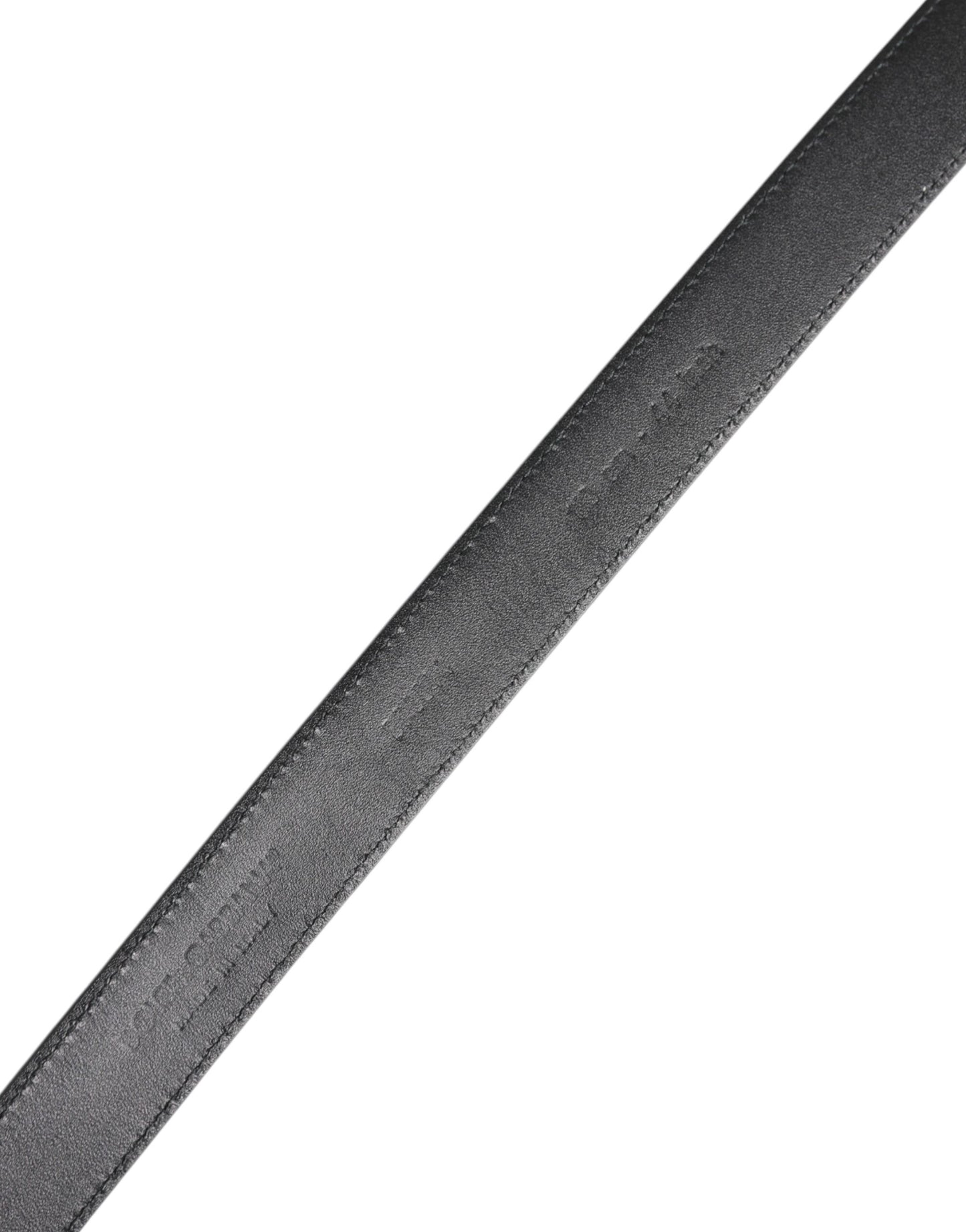 Dolce & Gabbana Black Calf Leather Classic Metal Buckle Belt Dolce & Gabbana