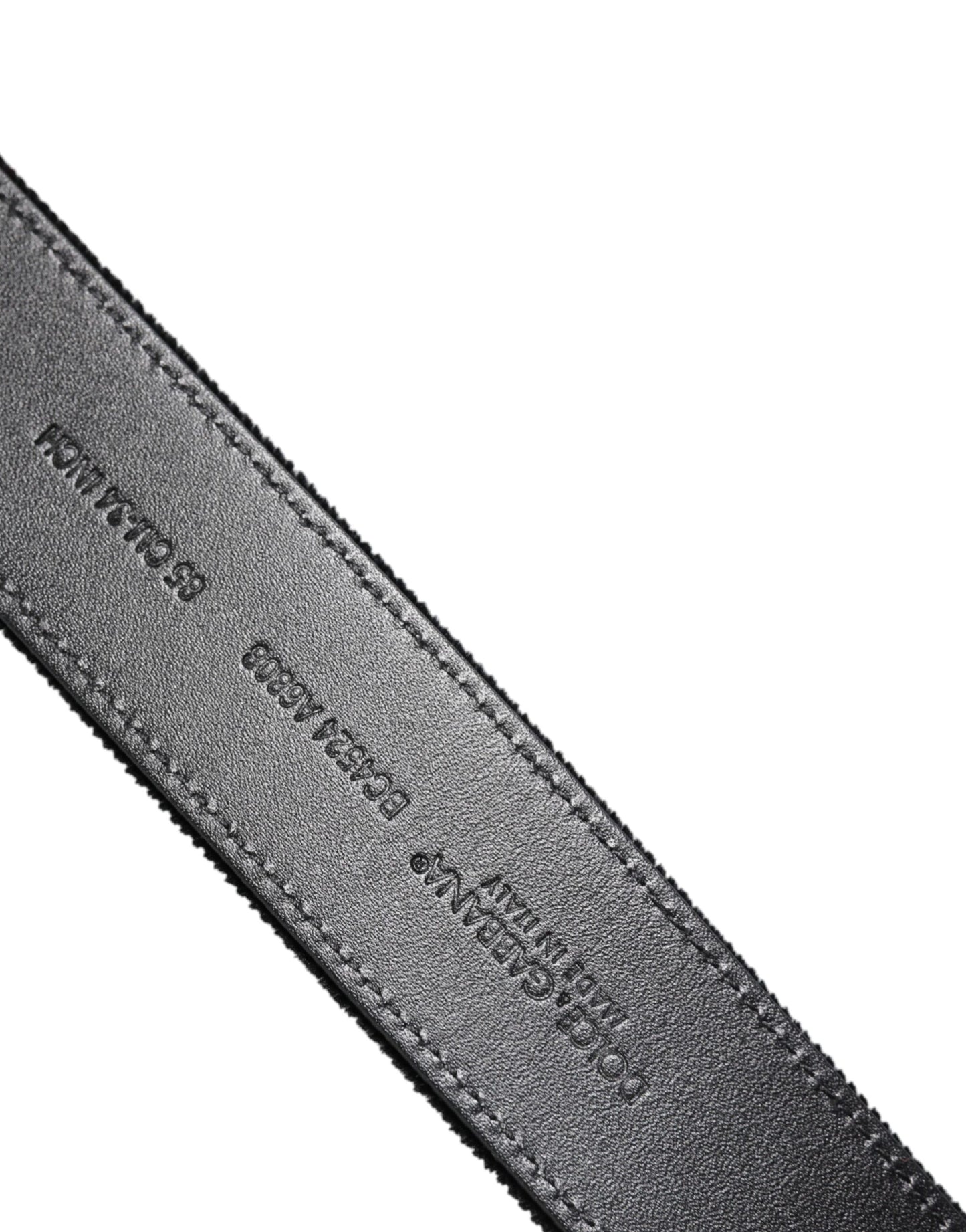 Dolce & Gabbana Black Cotton Silver Metal Buckle Belt Dolce & Gabbana