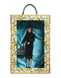 Dolce & Gabbana Black Dress MARIA Porcelain Fashion Show Leather Sicily Dolls - Eljoys Fashion 