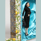 Dolce & Gabbana Black Dress MARIA Porcelain Fashion Show Leather Sicily Dolls