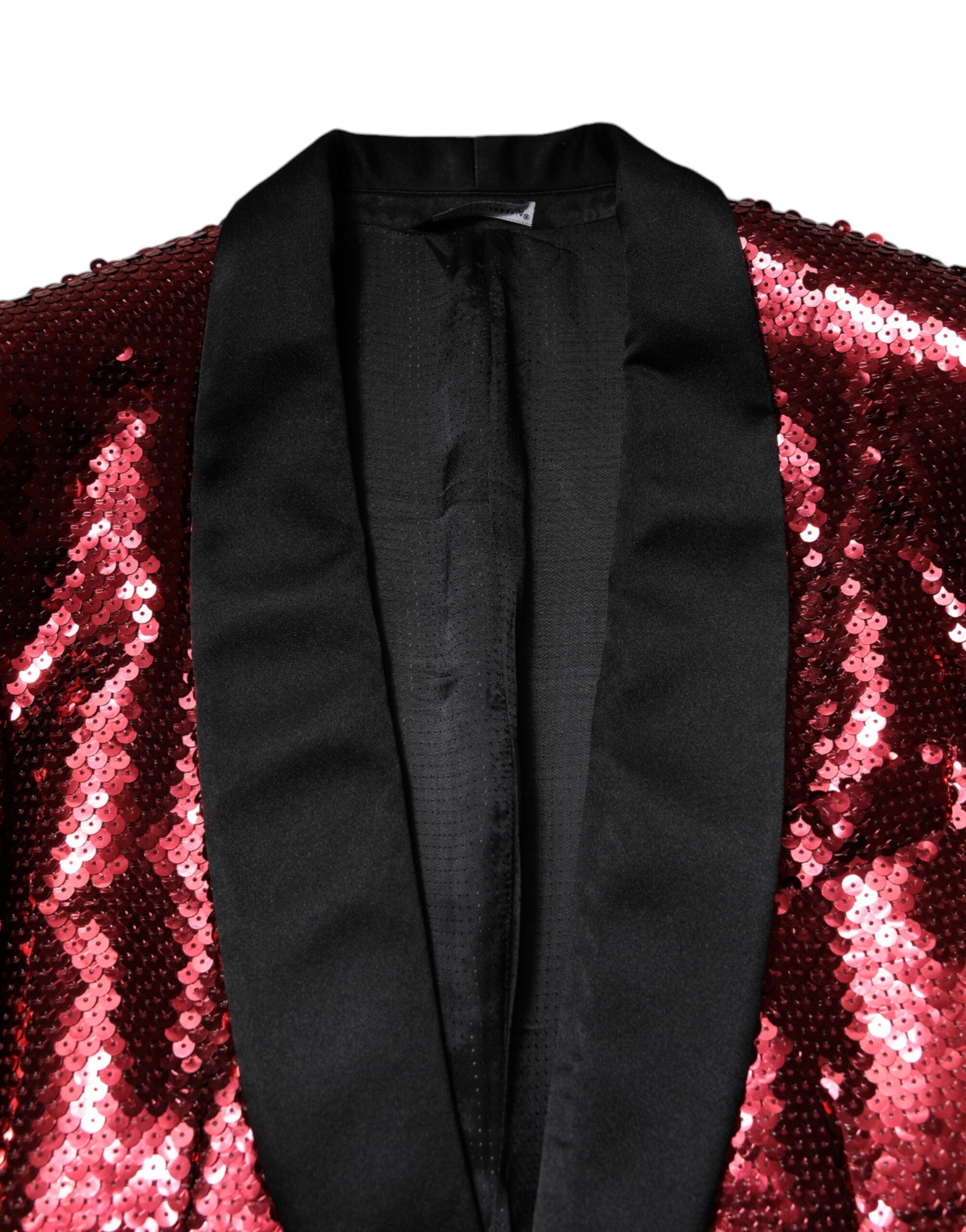 Dolce & Gabbana Red SICILIA Sequin Embellish Blazer Jacket Dolce & Gabbana