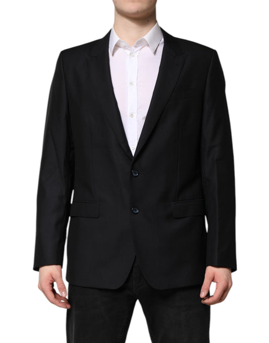 Dolce & Gabbana Dark Blue MARTINI Wool Blazer Coat Jacket Dolce & Gabbana