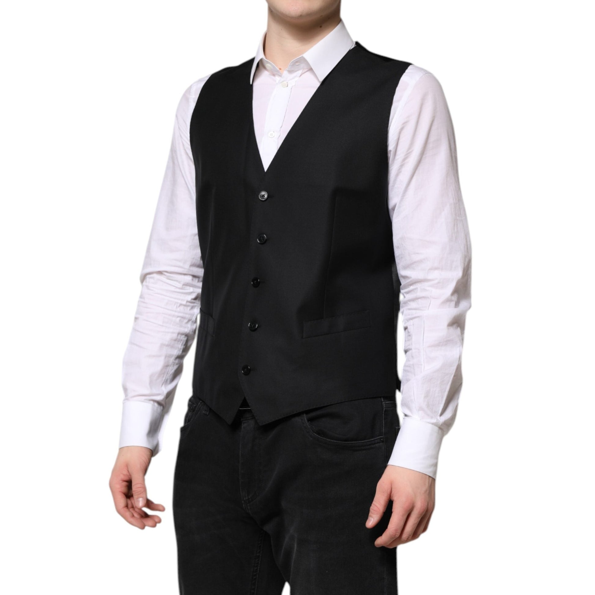 Dolce & Gabbana Black Single Breasted Suit 2 Piece Jacket Dolce & Gabbana