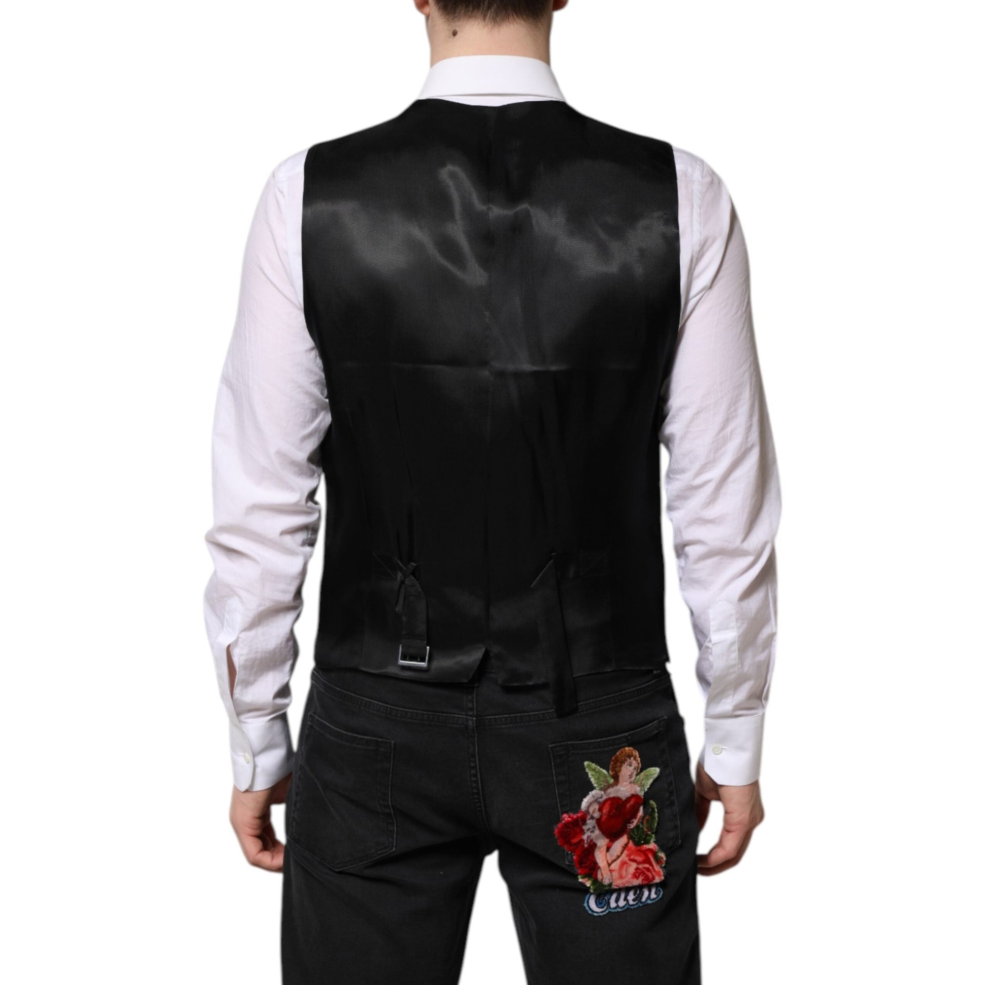 Dolce & Gabbana Black Single Breasted Suit 2 Piece Jacket Dolce & Gabbana