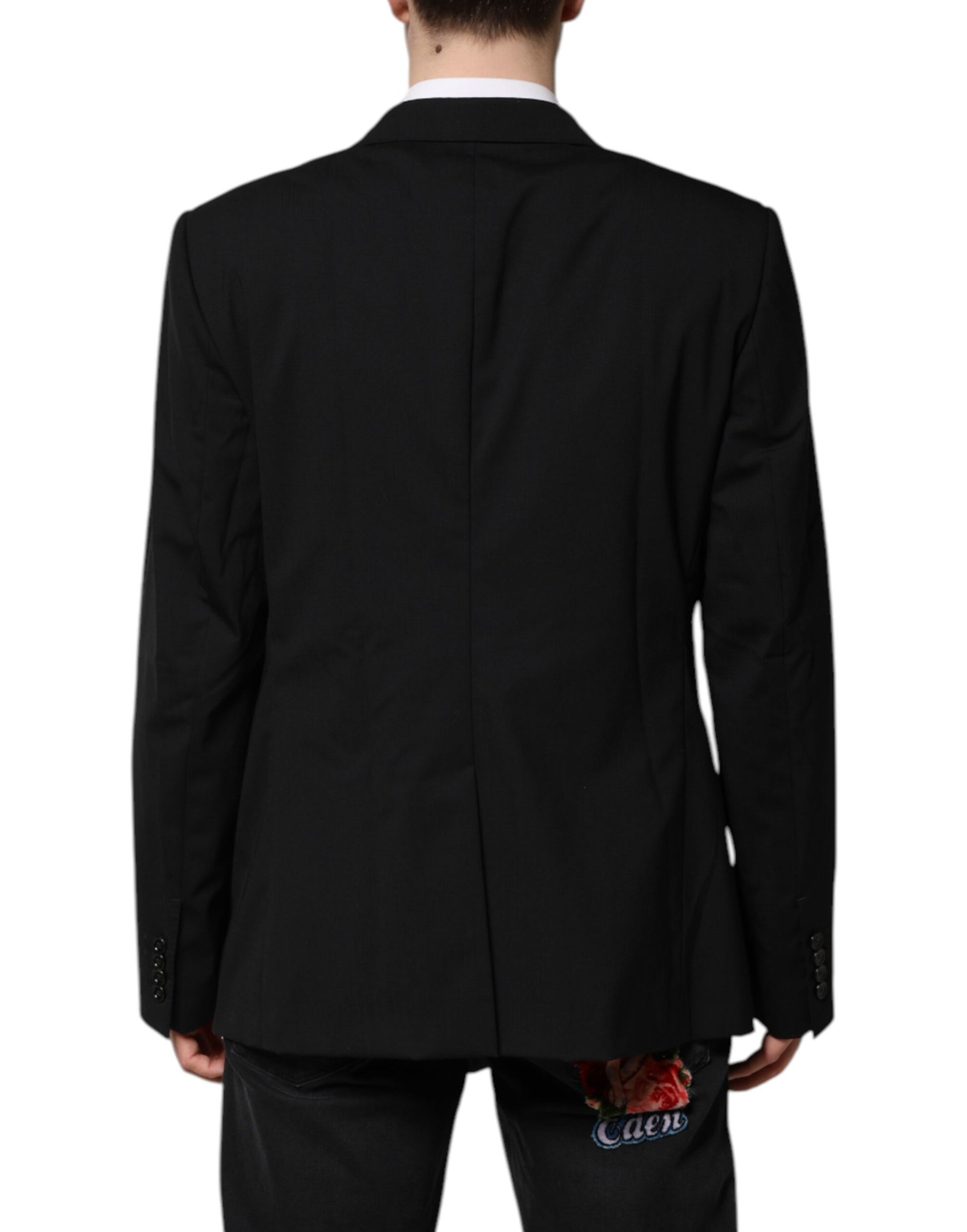 Dolce & Gabbana Black MARTINI Double Breasted Suit Jacket Dolce & Gabbana