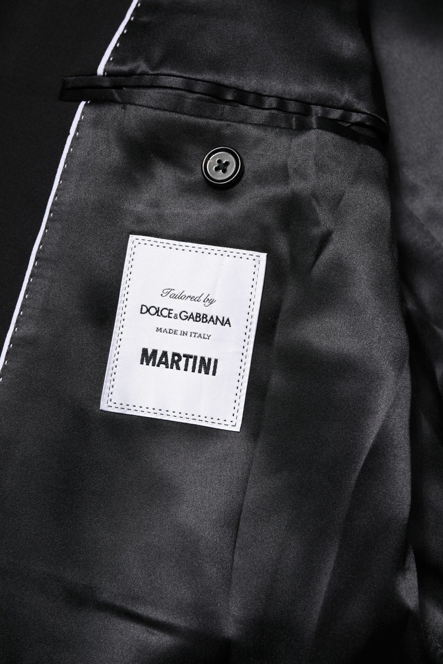 Dolce & Gabbana Black MARTINI Double Breasted Suit Jacket Dolce & Gabbana