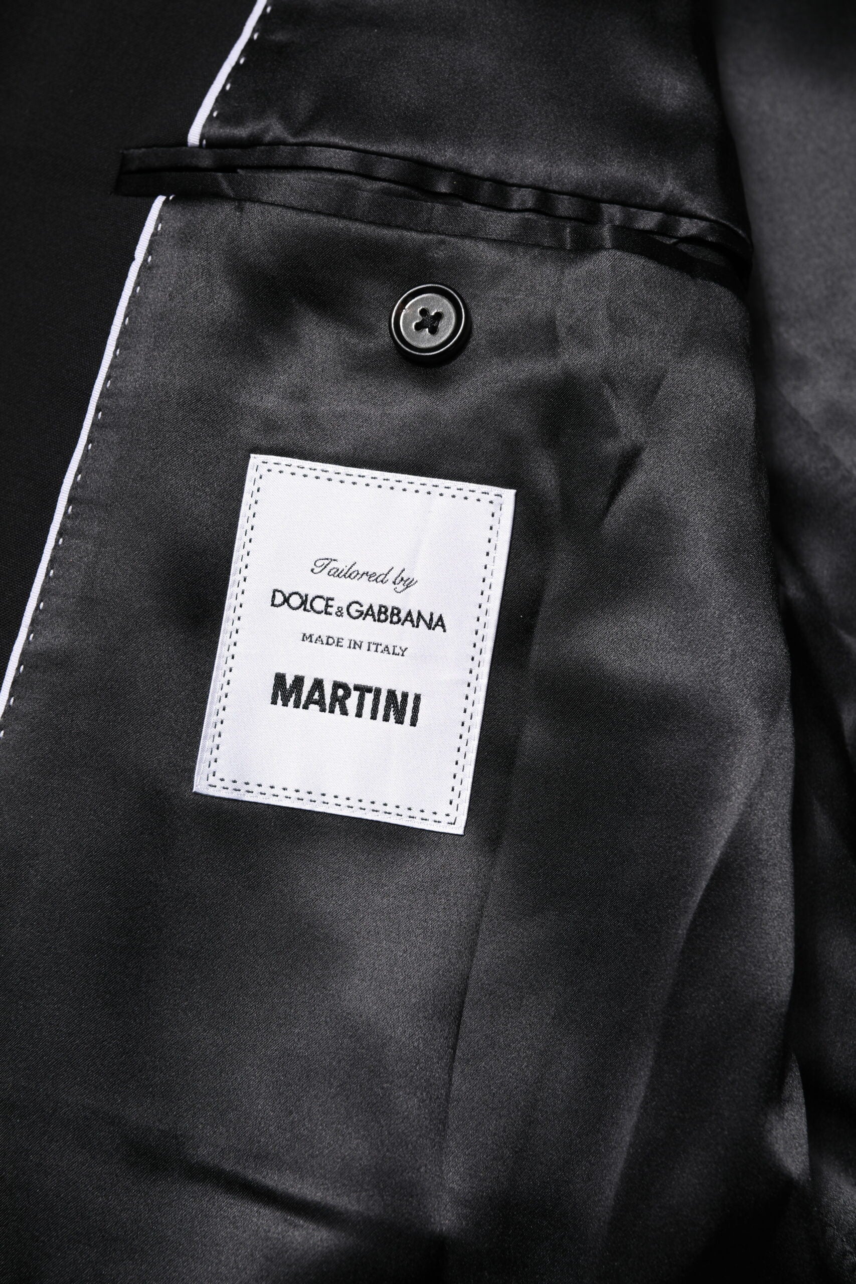Dolce & Gabbana Black MARTINI Double Breasted Suit Jacket Dolce & Gabbana