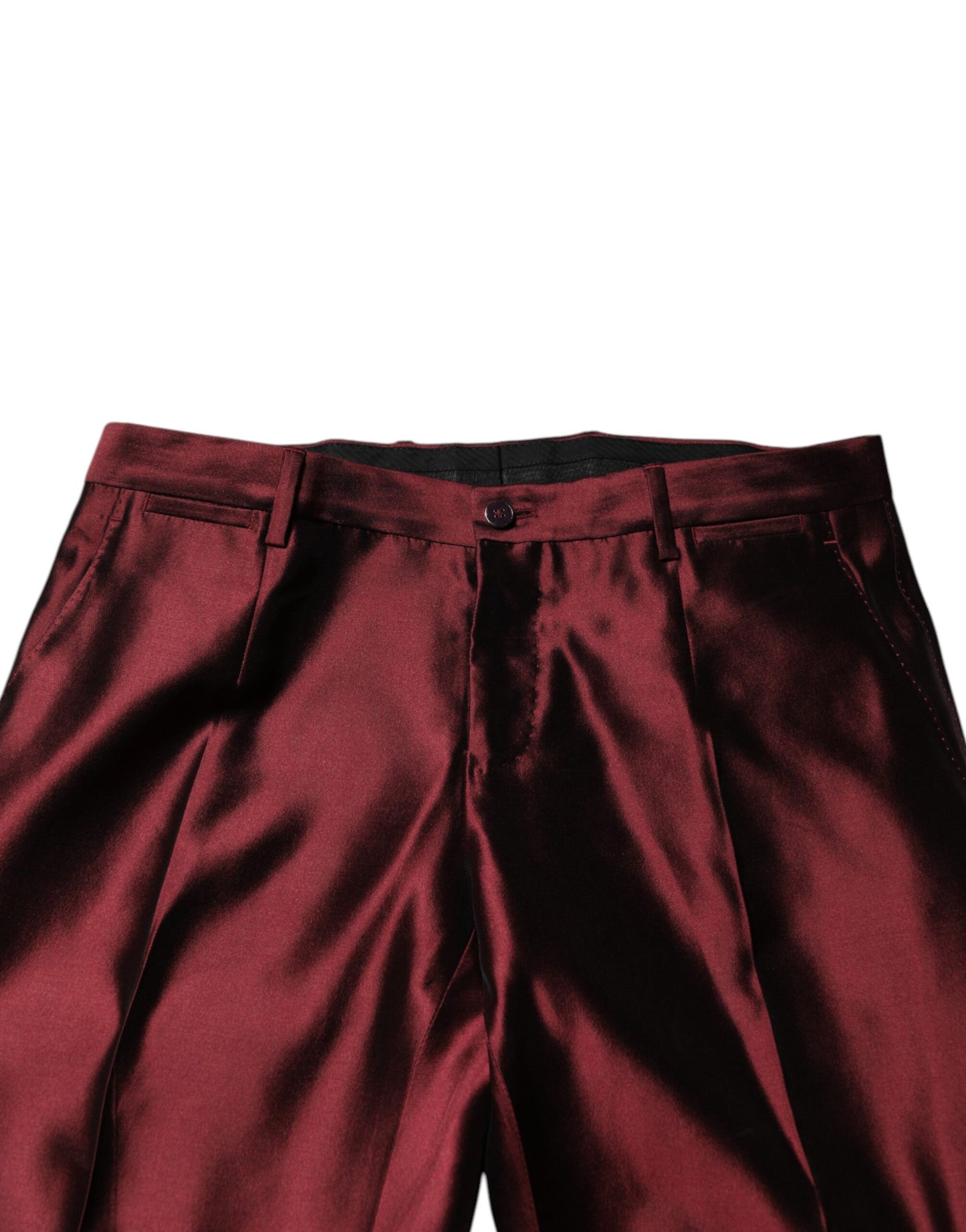 Dolce & Gabbana Bordeaux Silk 2 Piece Single Breasted Suit Dolce & Gabbana