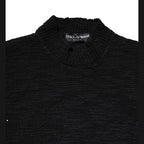 Dolce & Gabbana Black Wool Knit Crew Neck Pullover Sweater