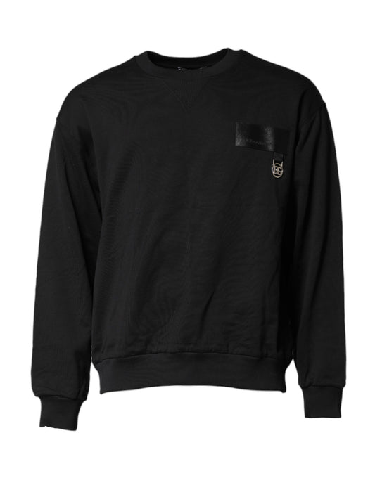 Dolce & Gabbana Black DG Logo Crew Neck Sweatshirt Sweater Dolce & Gabbana