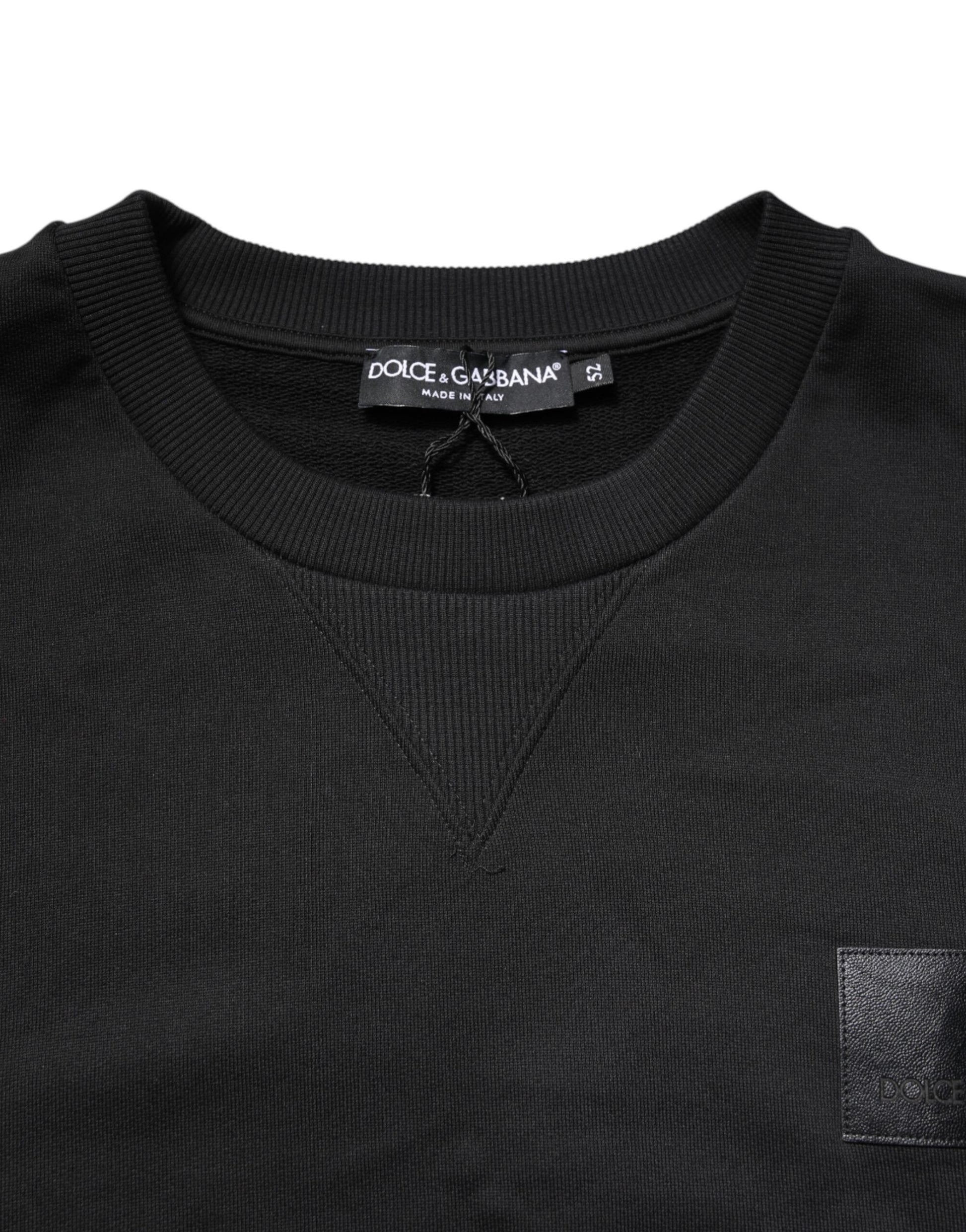 Dolce & Gabbana Black DG Logo Crew Neck Sweatshirt Sweater Dolce & Gabbana