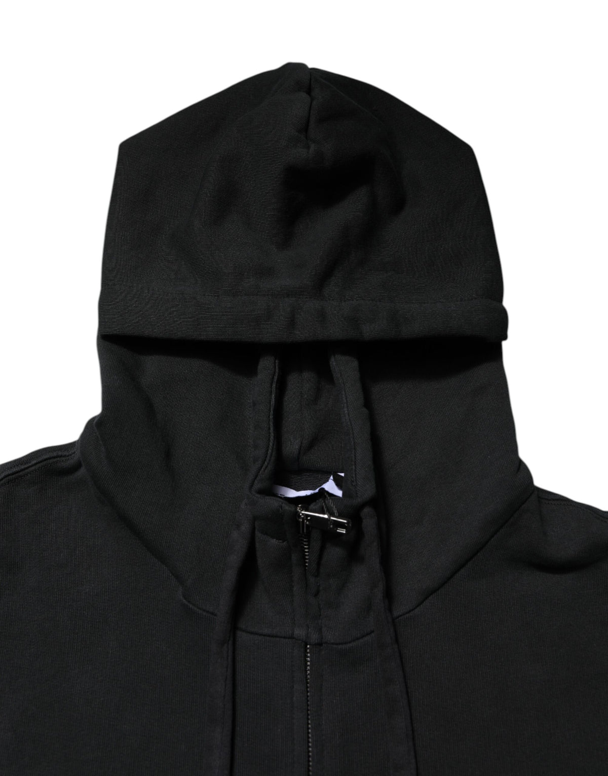 Dolce & Gabbana Black Logo Full Zip Hooded Men Sweatshirt Sweater - Eljoys Fashion 