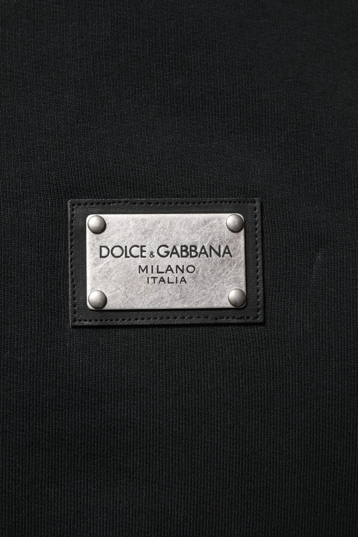 Dolce & Gabbana Black Logo Full Zip Hooded Men Sweatshirt Sweater - Eljoys Fashion 