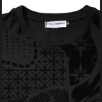 Dolce & Gabbana Black Printed Crew Neck Sweatshirt Sweater