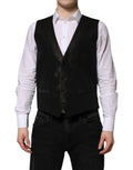 Dolce & Gabbana Dark Brown Dress Formal Men Waistcoat Vest - Eljoys Fashion 