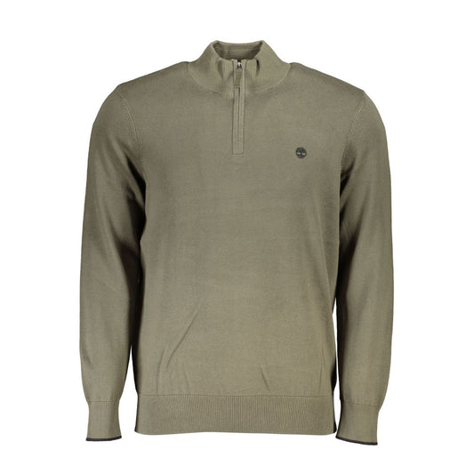 Timberland Organic Cotton Half Zip Sweater - Lush Green Timberland