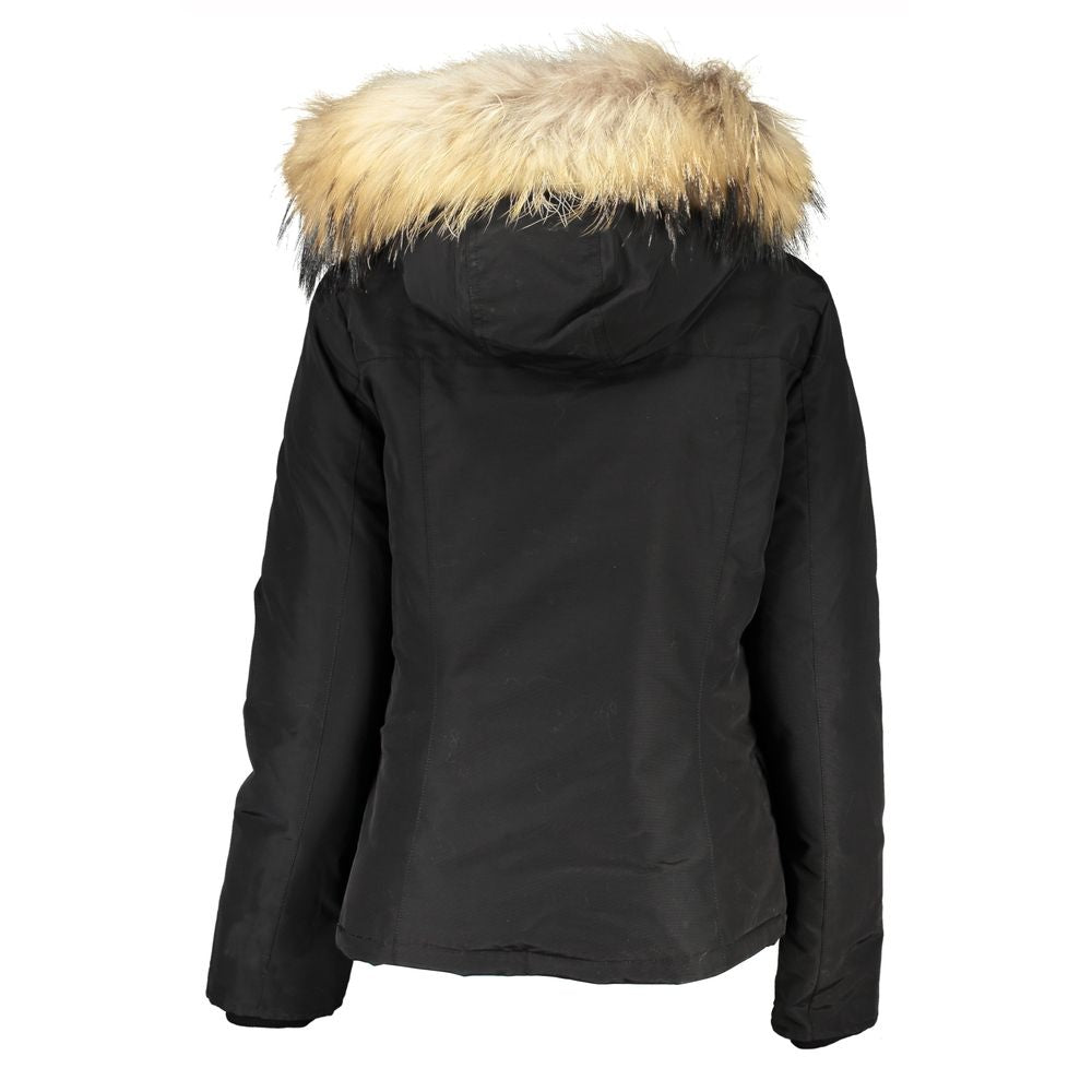 Woolrich Black Cotton Women's Jacket - Eljoys Fashion 