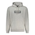 Gray Napapijri cotton men's sweatshirt with a crewneck design and subtle branding, shown on a plain background.