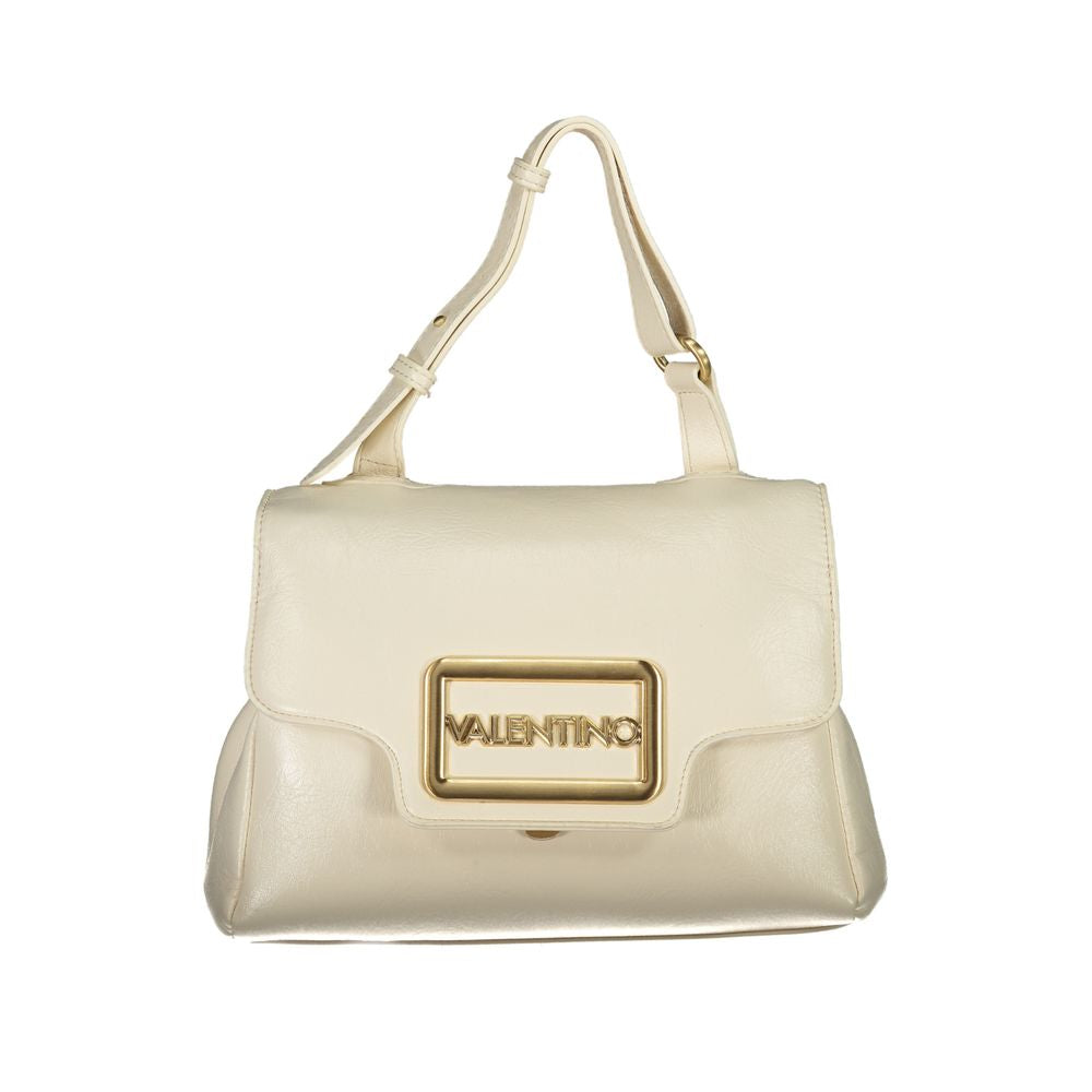 Beige polyurethane women's bag by Mario Valentino with sleek design and subtle branding, perfect for everyday use.