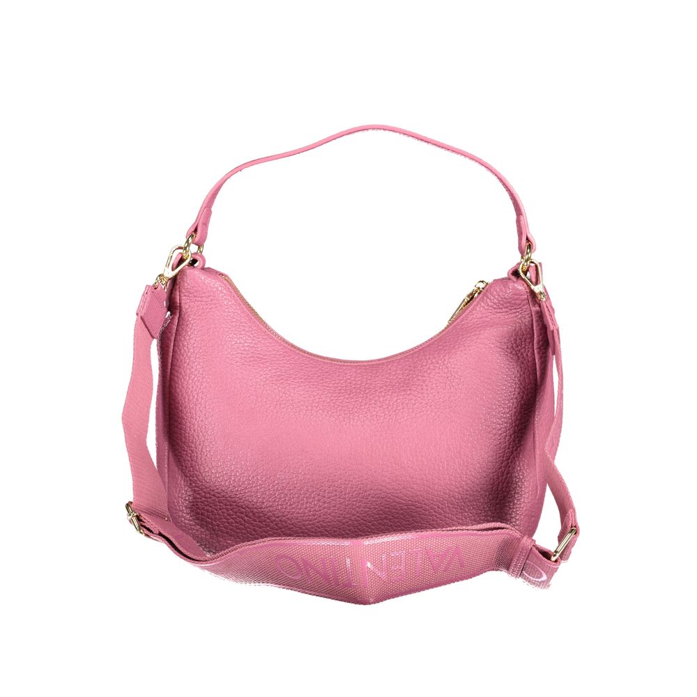 Mario Valentino Rosa Donna bag made of polyurethane with sleek design and top handle, perfect for stylish everyday use.