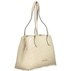 Mario Valentino beige polyurethane women's bag with sleek design and subtle detailing, perfect for versatile everyday use.