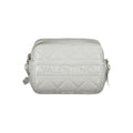 Grey Mario Valentino women’s bag made of polyurethane with a sleek design and top handle, perfect for stylish everyday use.