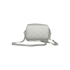 Mario Valentino grey polyurethane women’s bag with sleek design and gold-tone hardware, perfect for stylish everyday use.