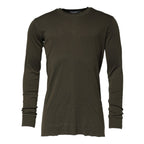 Dolce & Gabbana Dark Green Long Sleeves Crew Neck T-shirt