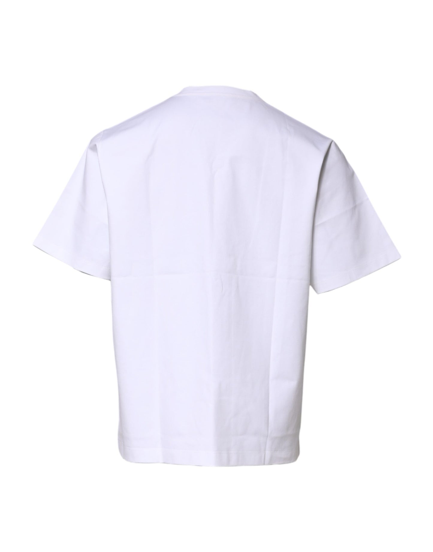 Dolce & Gabbana White Cotton Short Sleeves Crew Neck T-shirt Dolce & Gabbana