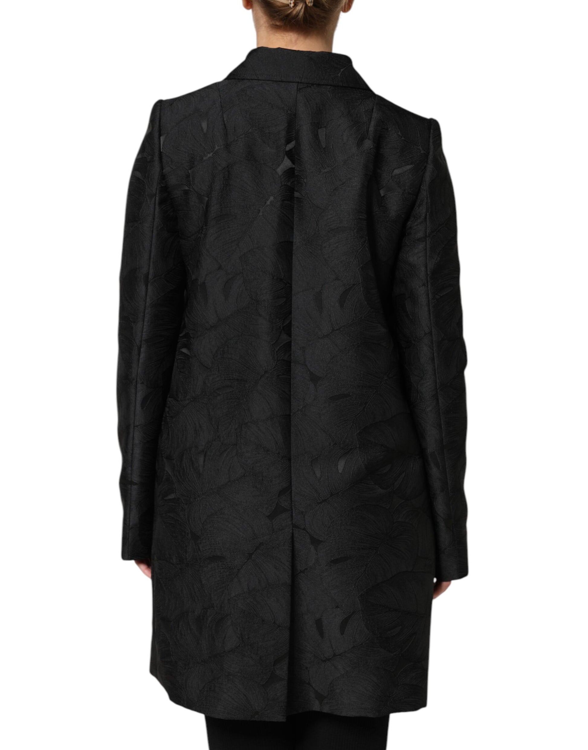 Dolce & Gabbana Black Single Breasted Trench Coat Jacket Dolce & Gabbana