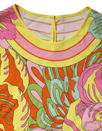 Dolce & Gabbana Multicolor Floral Roundneck Sleeveless Top Dolce & Gabbana