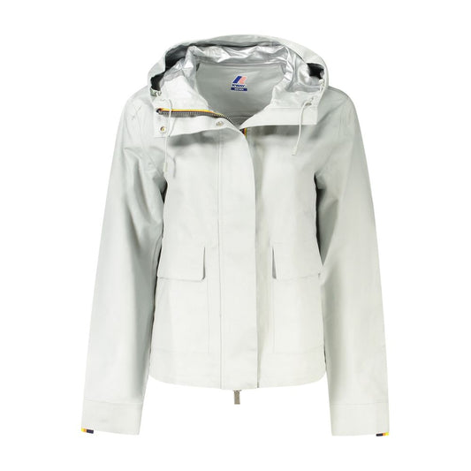 K-WAY Gray Linen Women Jacket K-WAY