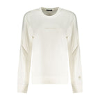 North Sails Bianco cotton women's sweatshirt with a relaxed fit and crew neckline, featuring subtle branding and soft fabric.