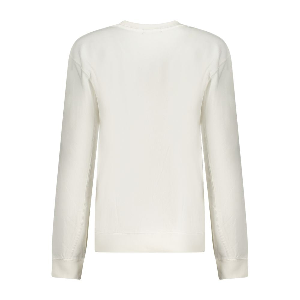 North Sails Bianco cotton women's sweatshirt with crew neckline, featuring a relaxed fit and subtle branding.