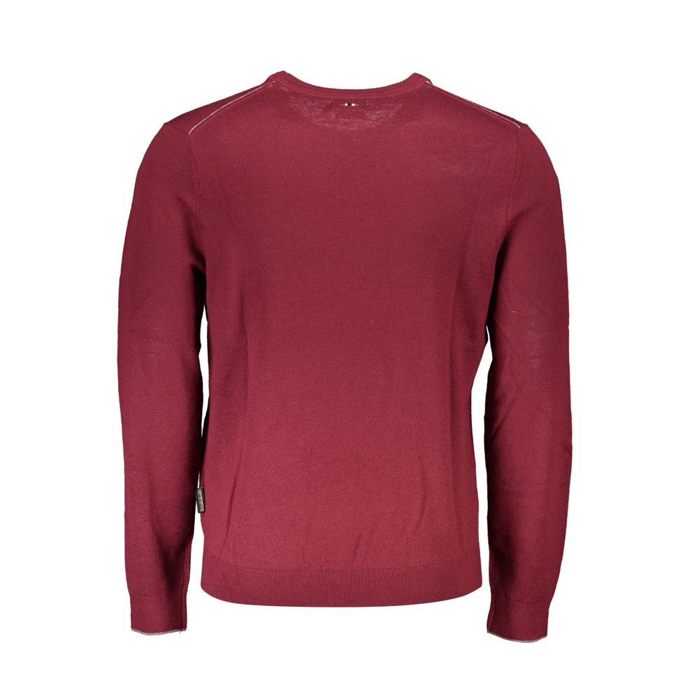 Napapijri Red Fabric Men Sweater Napapijri
