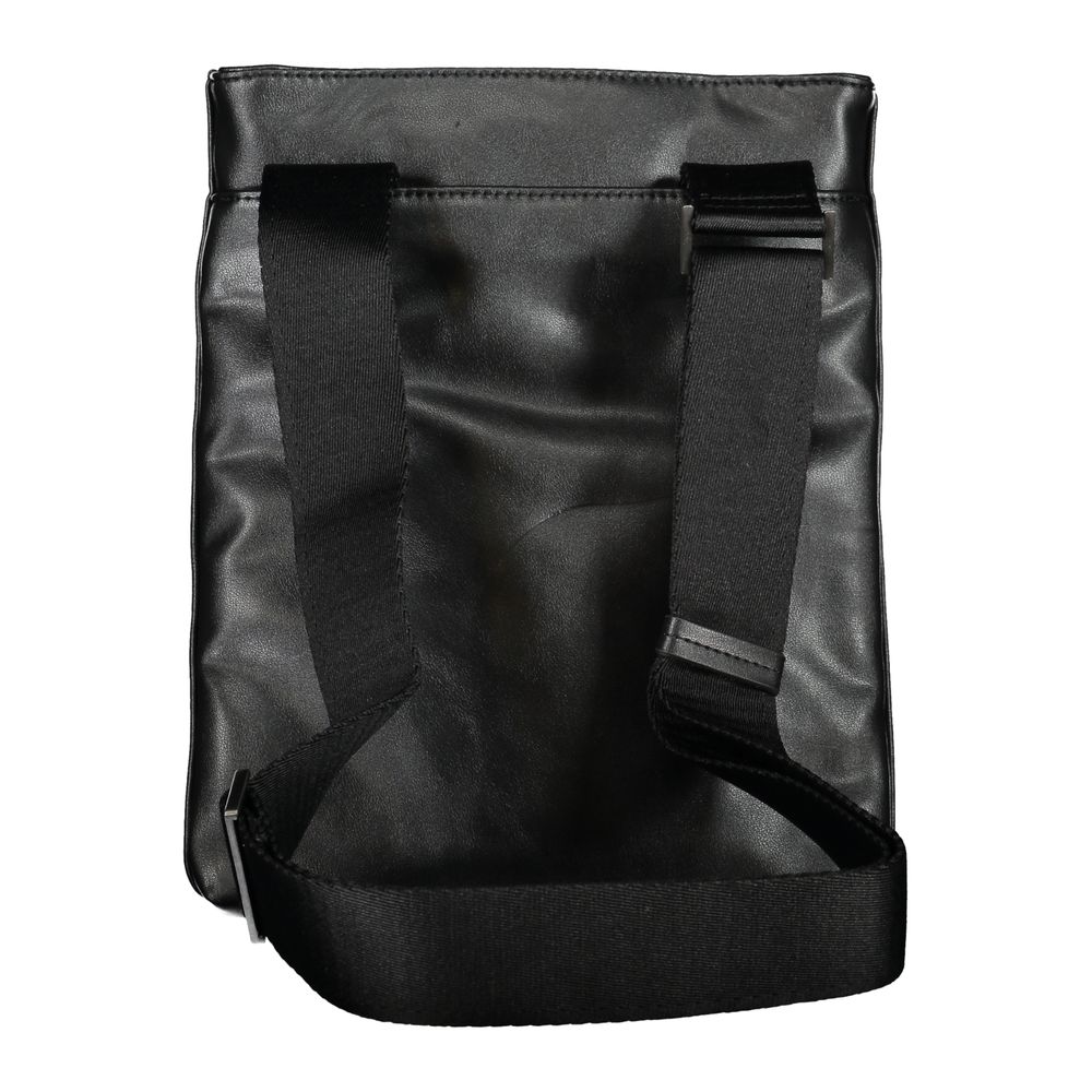 Calvin Klein Nero polyester men's shoulder bag with adjustable strap and minimalist design, ideal for everyday use.